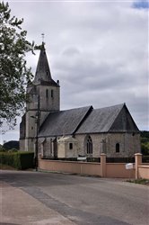 L\'église Saint-Médard<br>Angerville-Bailleul